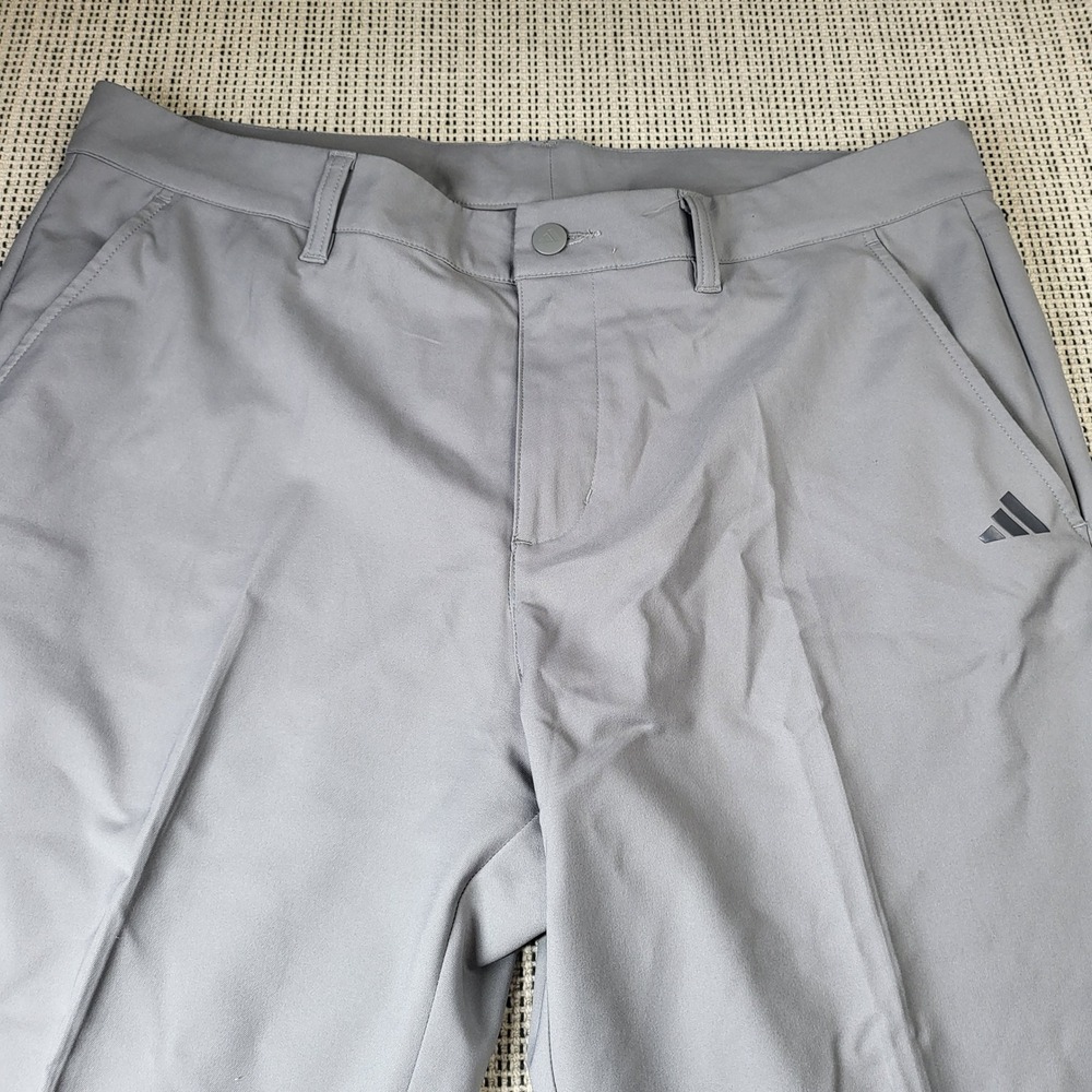 Adidas Golf Pants Men 34x30 Gray Ultimate365 Tapered Stretch Performance 6422